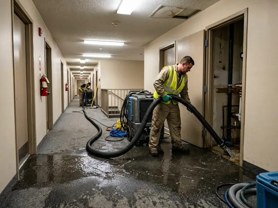 multi-unit-apartment-hallway-f-005 — frequently asked questions, Emergency Burst Pipe Water Extraction & Removal in Marriott…
